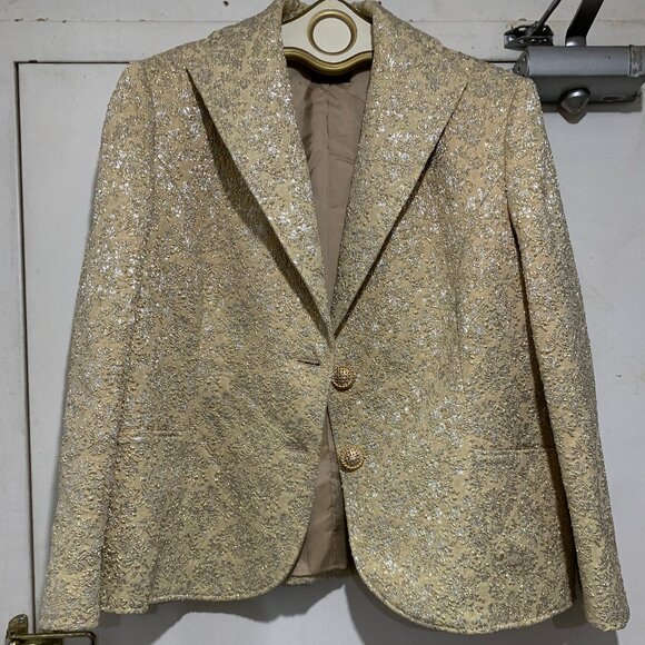 VINTAGE GIOVANNI OF ITALY CUSTOM TAILORING TORONTO EMBROIDERED BLAZERS SIZE L/XL - Picture 2 of 13